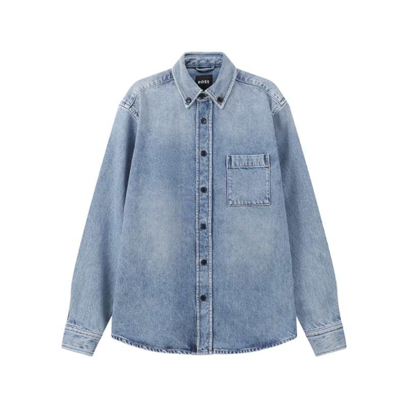 HUGO BOSS Shirt Men's Washed Blue