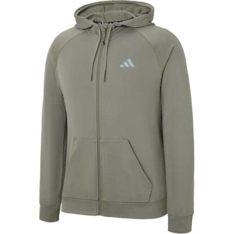 Adidas Adidas Game And Go Big Logo 3 Stripes Full Zip Hoodie