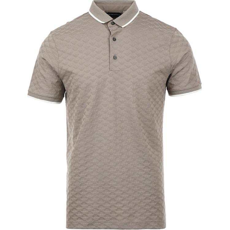 EMPORIO ARMANI SS24 Polo Shirt Men's Gray