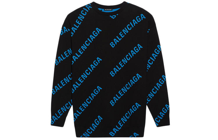 Balenciaga Pre Owned Monogram Crew neck Sweater