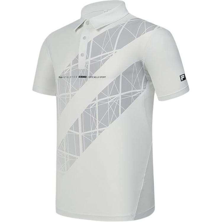 FILA Polo Shirt Men's Pearl Gray