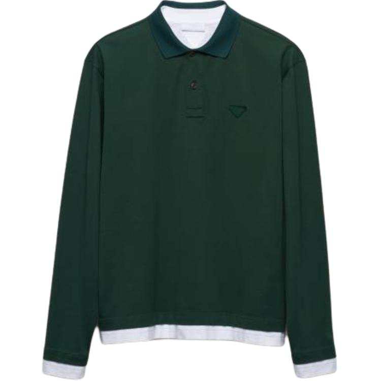 PRADA PRADA Polo Shirt Men's Fir Green