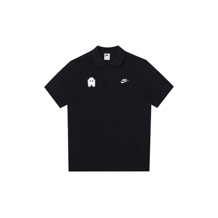Nike Nike Polo Shirts Men's Black Polo Collar Moderate Straight Fit