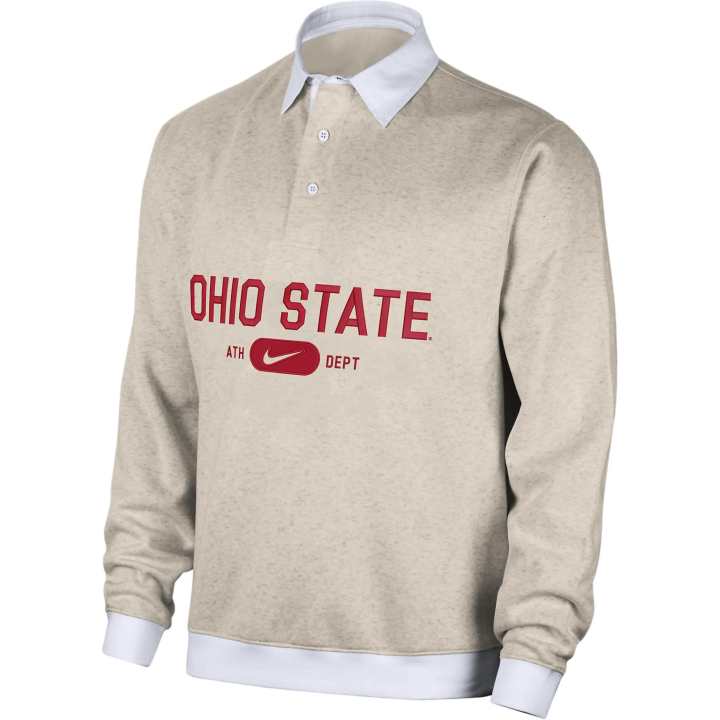 Nike Nike Ohio State Club Fleece Men's Nike College Long-Sleeve Polo