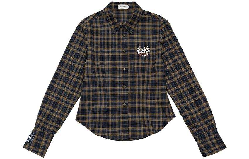 GOOD BAI Shirts Men's Dark Brown Pointed Collar Moderate Other