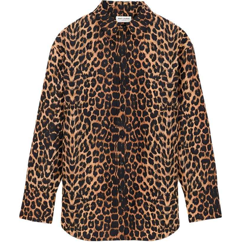 SAINT LAURENT SAINT LAURENT Leopard Oversized Shirt