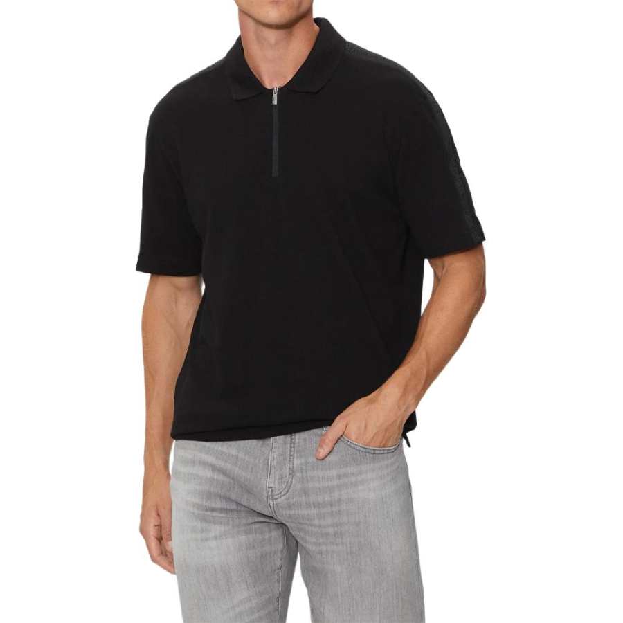 ARMANI EXCHANGE ARMANI EXCHANGE Zip-down Collar Polo Shirt