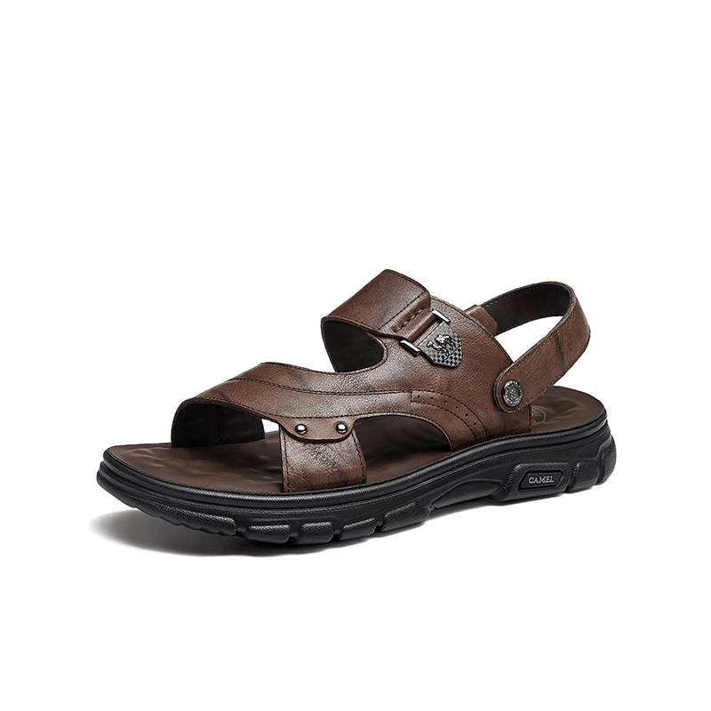 CAMEL CAMEL Beach Sandals Men's Brown, Black