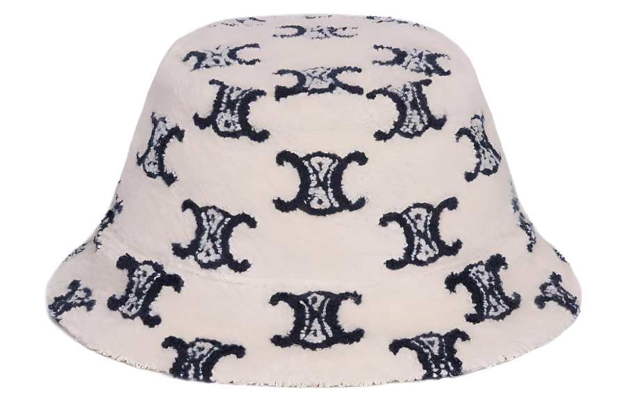 CELINE Bucket Hats Women's Neon White, Marine Blue