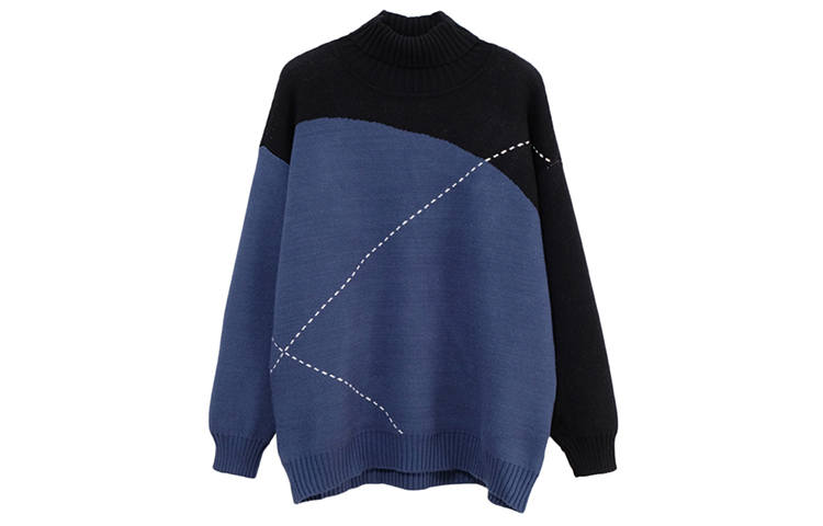 F426 F426 Sweaters Unisex Black Blue Turtleneck Moderate Other