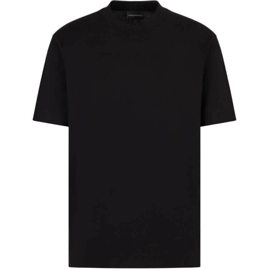 EMPORIO ARMANI Pima jersey T shirt With Asv Domed Logo