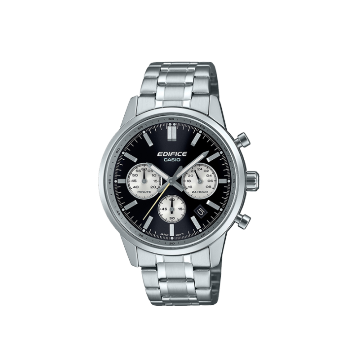 CASIO CASIO EDIFICE Quartz Movement Stainless Steel Strap Watch Men's Watches Black Dial