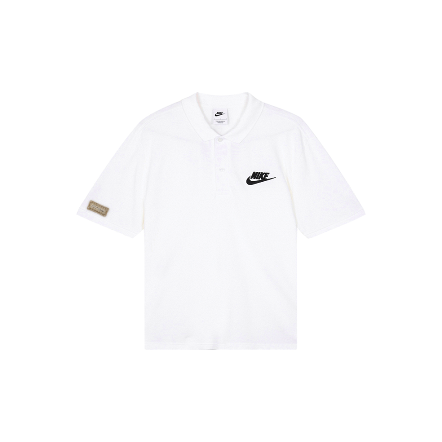Nike Nike Polo Shirts Men's White Polo Collar Moderate Straight Fit
