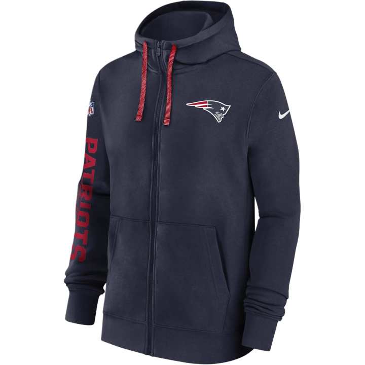 Nike Nike New England Patriots Sideline Team Issue Club Men's Nike Full Zip Hoodie