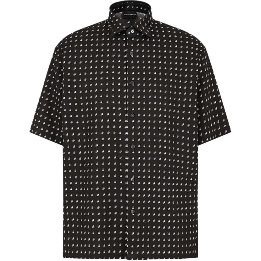 EMPORIO ARMANI Logo Printed Short Sleeved Shirt