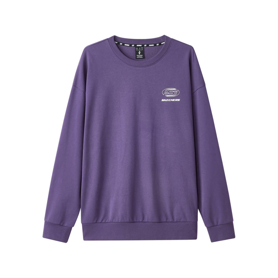 Skechers Sports Life Collection Sweatshirt Unisex Dark Leaf Purple
