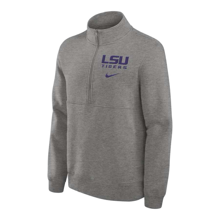 Nike Nike Lsu Tigers Primetime Club Men's Nike College 1/2 Zip Crew