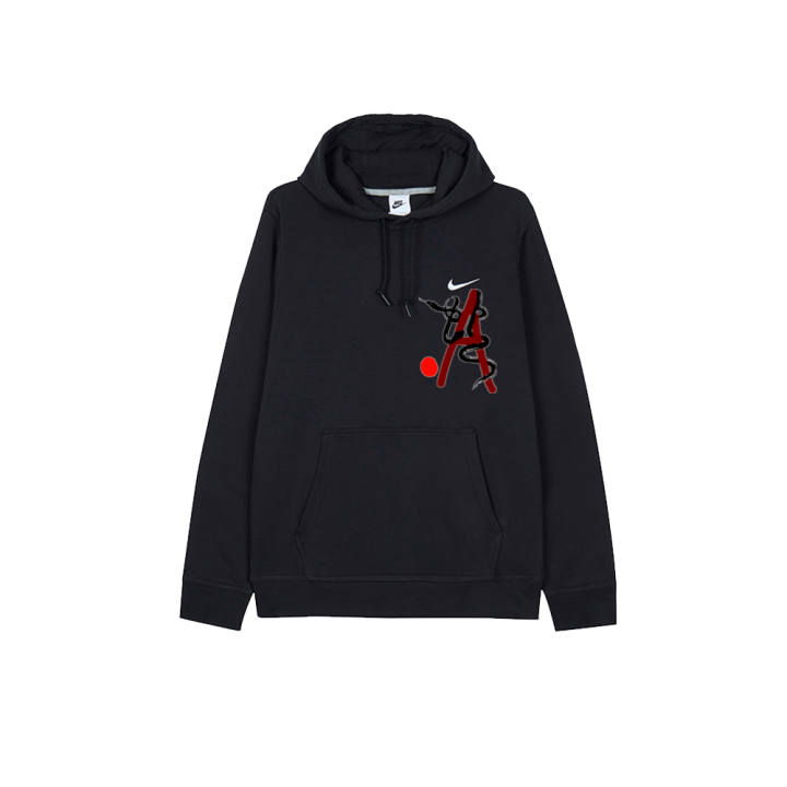 Nike Nike Sweatshirts Men's Black Hooded Moderate Regular