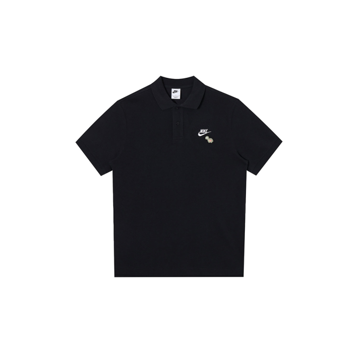 Nike Nike Polo Shirts Men's Black Polo Collar Moderate Straight Fit