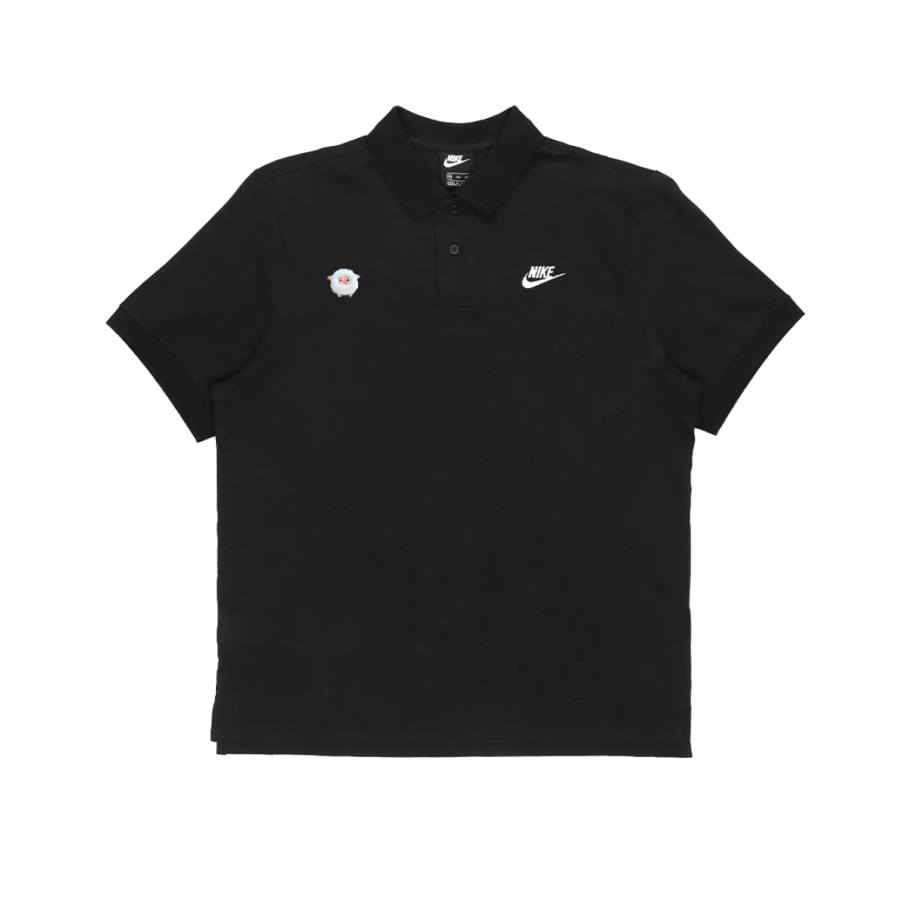 Nike Nike Polo Shirts Unisex Black Polo Collar Moderate Straight Fit