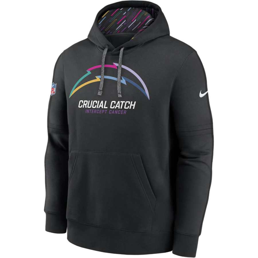 Nike Nike Los Angeles Chargers Crucial Catch Club Men's Nike Nfl Pullover Hoodie