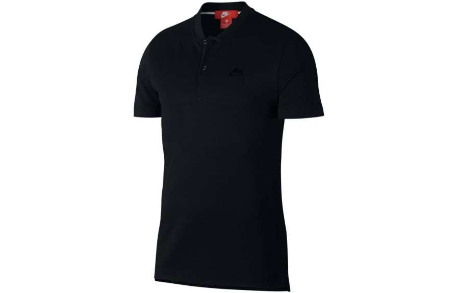 Nike Nike Polo Shirts Men's Black Polo Collar Moderate Straight Fit