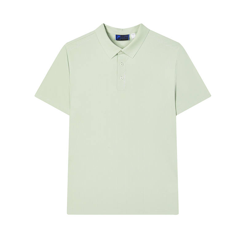 FILA Polo Shirts Men's Gray Polo Collar Moderate Straight Fit