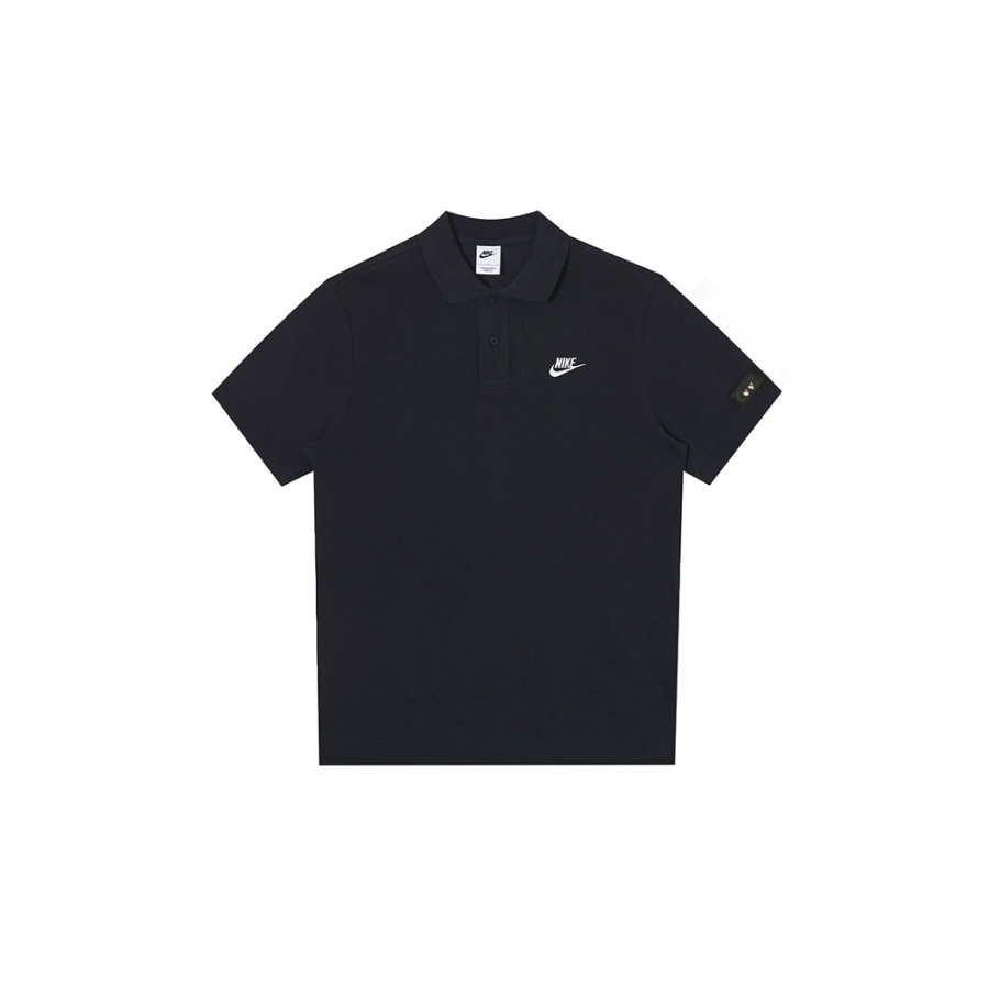 Nike Nike Polo Shirts Men's Black Polo Collar Moderate Straight Fit