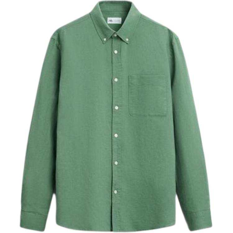 ZARA ZARA Shirts Men's Green Moderate