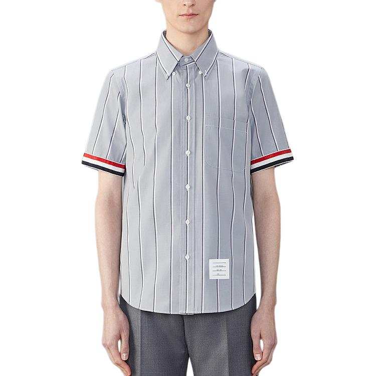 THOM BROWNE THOM BROWNE Striped Short Sleeved Shirt