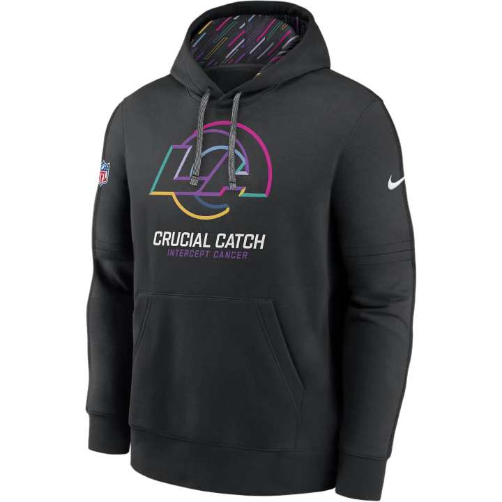 Nike Nike Los Angeles Rams Crucial Catch Club Men's Nike Nfl Pullover Hoodie