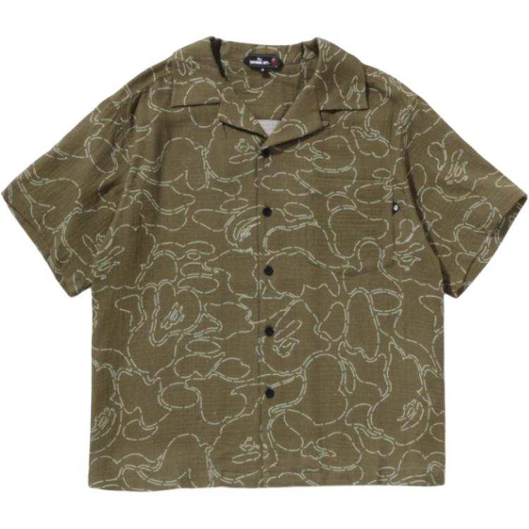 A BATHING APE Bape Printed Casual S/S Shirt