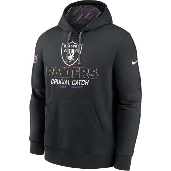 Nike Nike Las Vegas Raiders Crucial Catch Club Men's Nike Nfl Pullover Hoodie