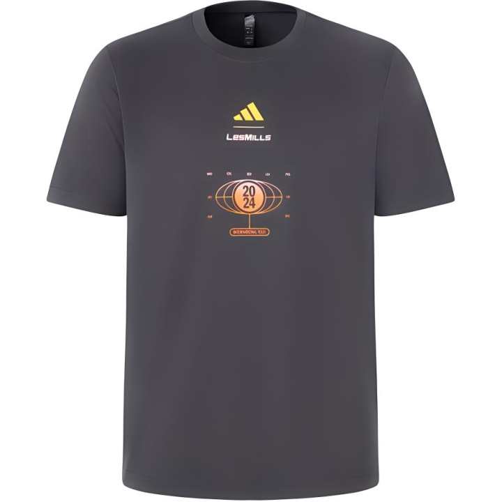 Adidas Adidas x LES MILLS T Shirt Unisex Carbon Black