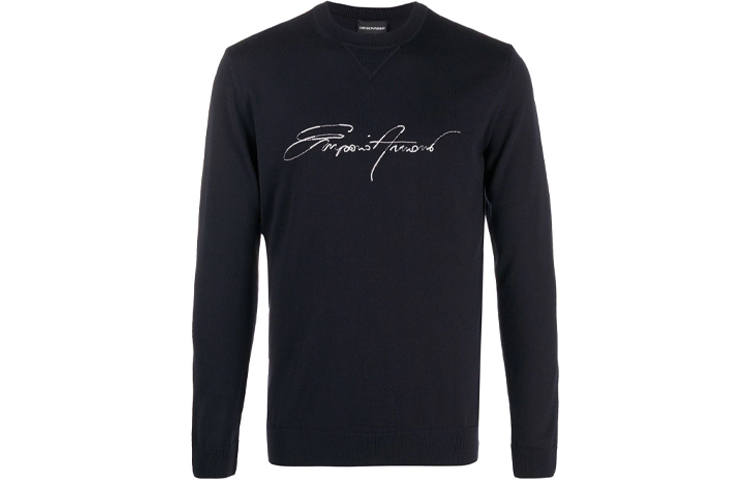 EMPORIO ARMANI FW21 Sweater Men's Dark Blue