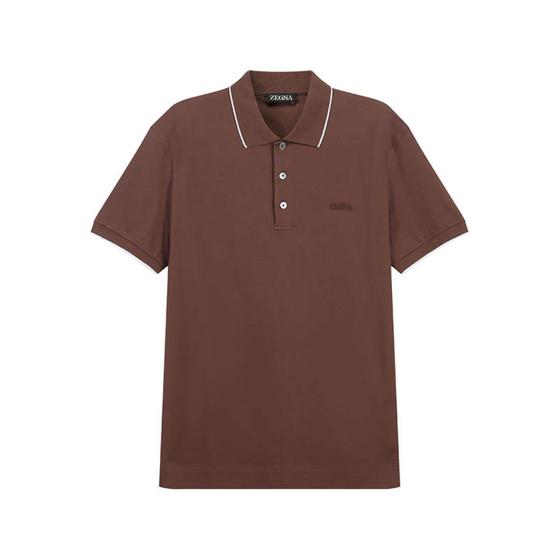 Ermenegildo Zegna Zegna Embroidered logo Polo Shirt