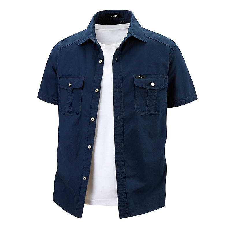 Jeep Jeep Shirts Men's Lapel Thin Workwear
