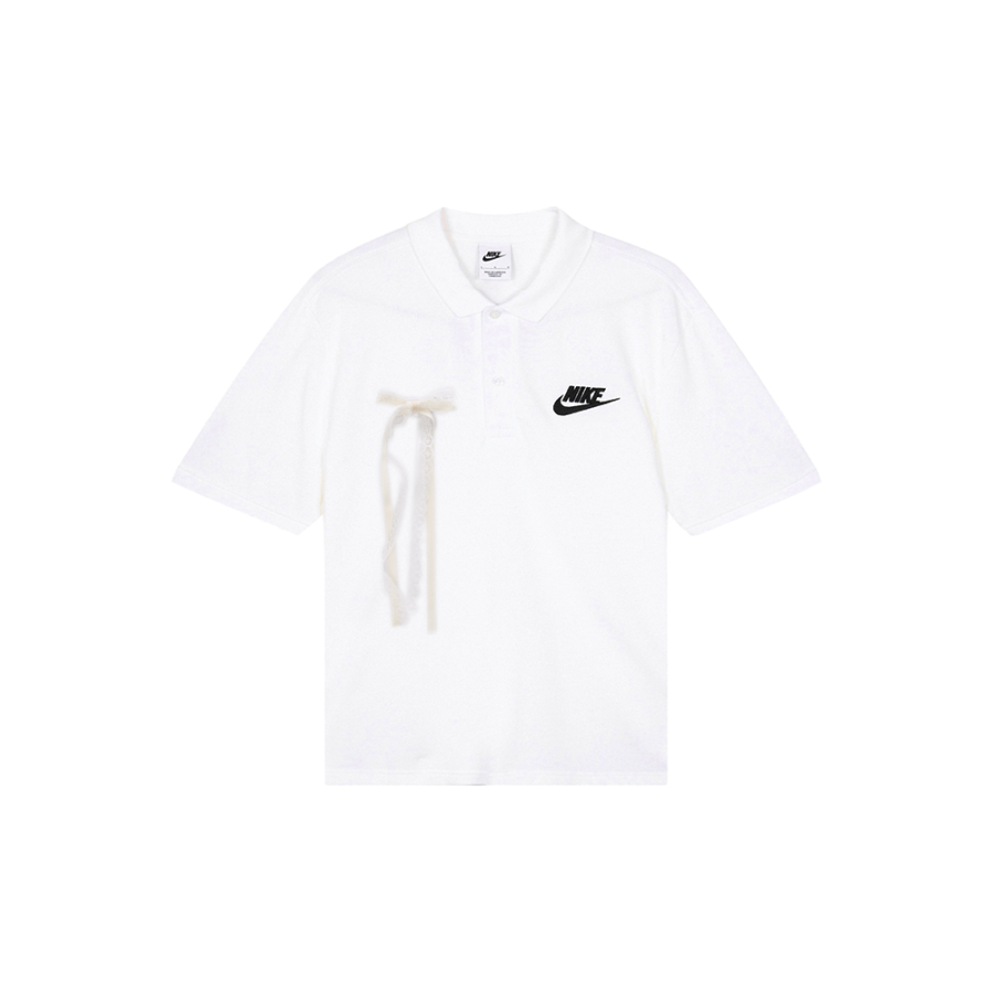 Nike Nike Polo Shirts Men's White Polo Collar Moderate Straight Fit