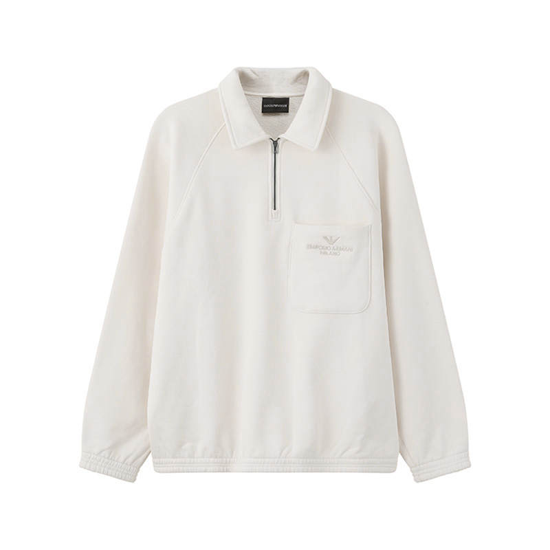 EMPORIO ARMANI Sweatshirt Men's Almond Milk White