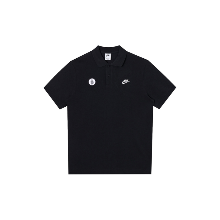Nike Nike Polo Shirts Men's Black Polo Collar Moderate Straight Fit
