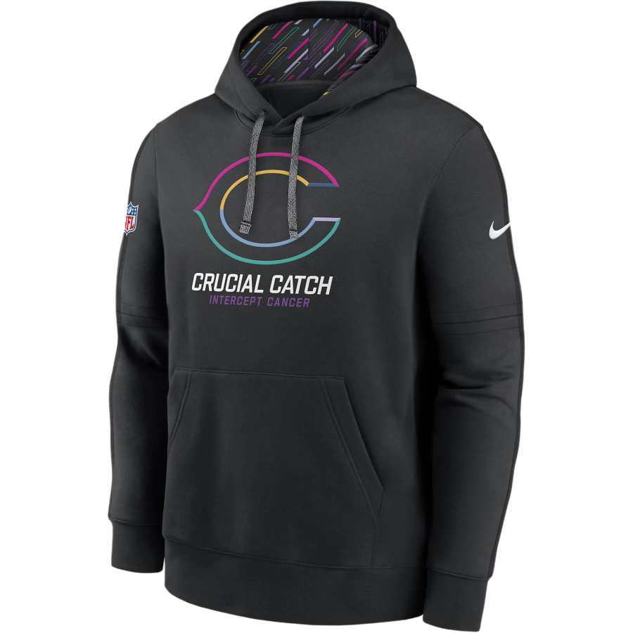 Nike Nike Chicago Bears Crucial Catch Club Men's Nike Nfl Pullover Hoodie