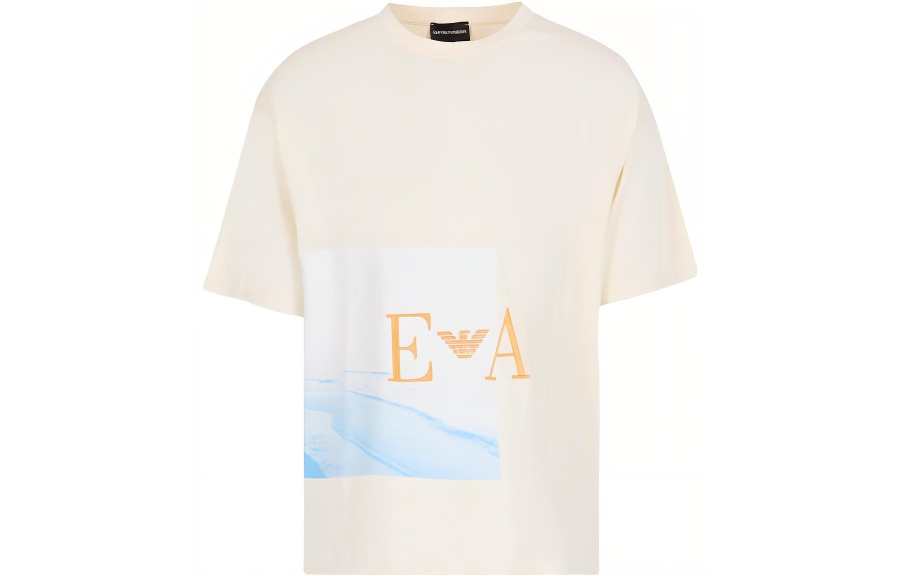 EMPORIO ARMANI SS23 T Shirt Men's Warm White