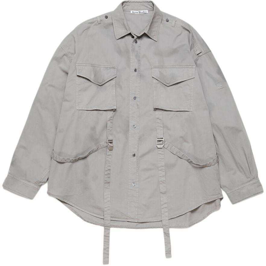 Acne Studios Acne Studios Buckle Detailed Collared Shirt