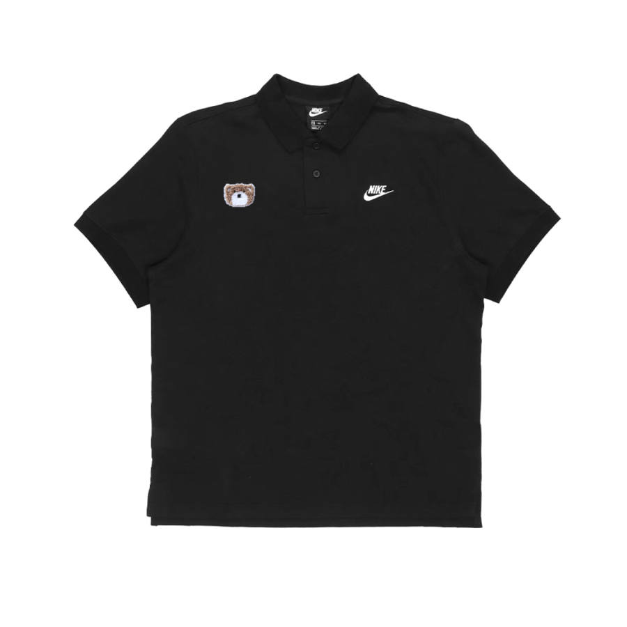 Nike Nike Polo Shirts Unisex Black Polo Collar Moderate Straight Fit
