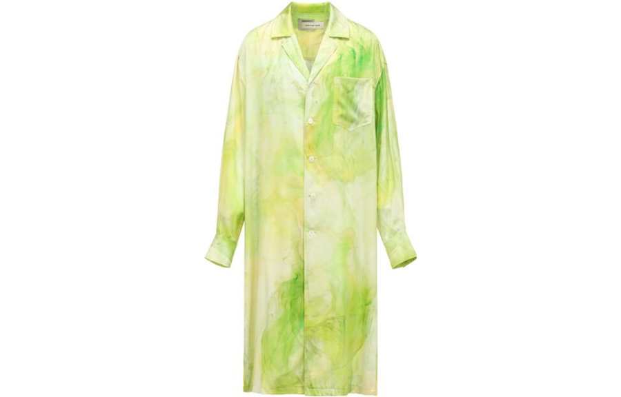 Feng Chen Wang Shirts Men's Yellow Cuban Collar Moderate Other