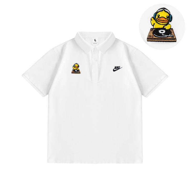 Nike Nike Polo Shirts Unisex White Polo Collar Moderate Straight Fit