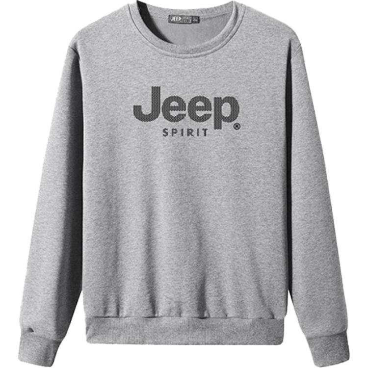 JEEP SPIRIT Sweatshirts Men's Crew Neck Thickened Regular