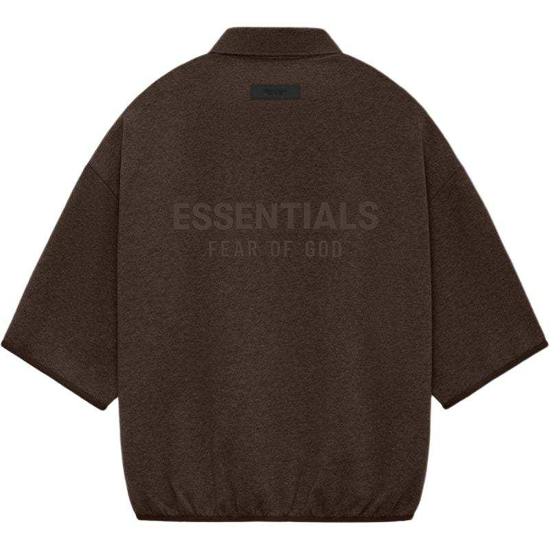 Fear Of God Essentials 2024 Summer Collection Polo Shirt Men's Heather Wood