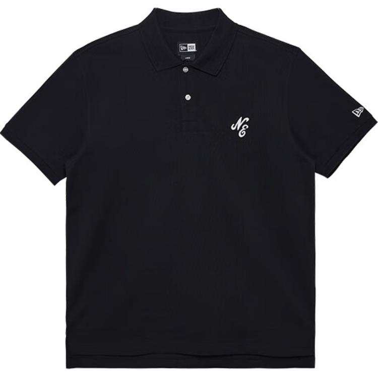 New Era Polo Shirt Unisex Black