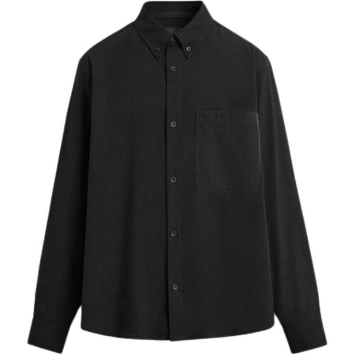 ZARA ZARA Shirts Men's Black Lapel Moderate